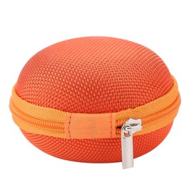 Essential Oil Storage Case, Portable Essential Oil Bag 7 Slots 5ml, 10ml, 15ml Bottles with Travel Size Organiser Holder Container (Orange)