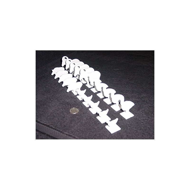 1/10 Scale NRA/IHMSA Metallic Silhouette Targets - 20pc Air Rifle/Pistol