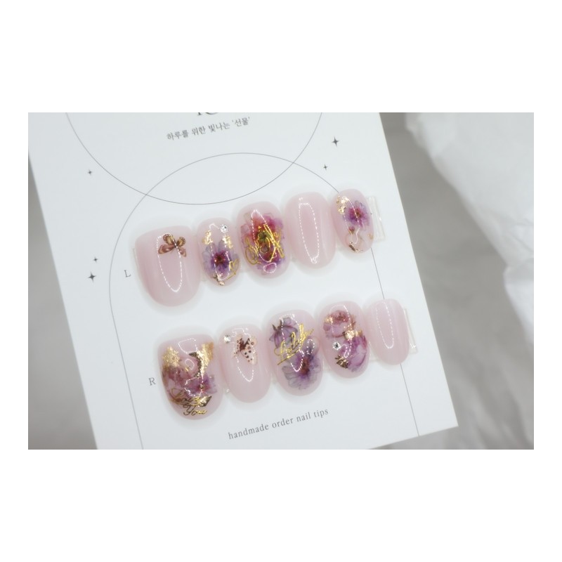 Handmade nails - Fluffy - Stiletto Blossom / 수제네일 -