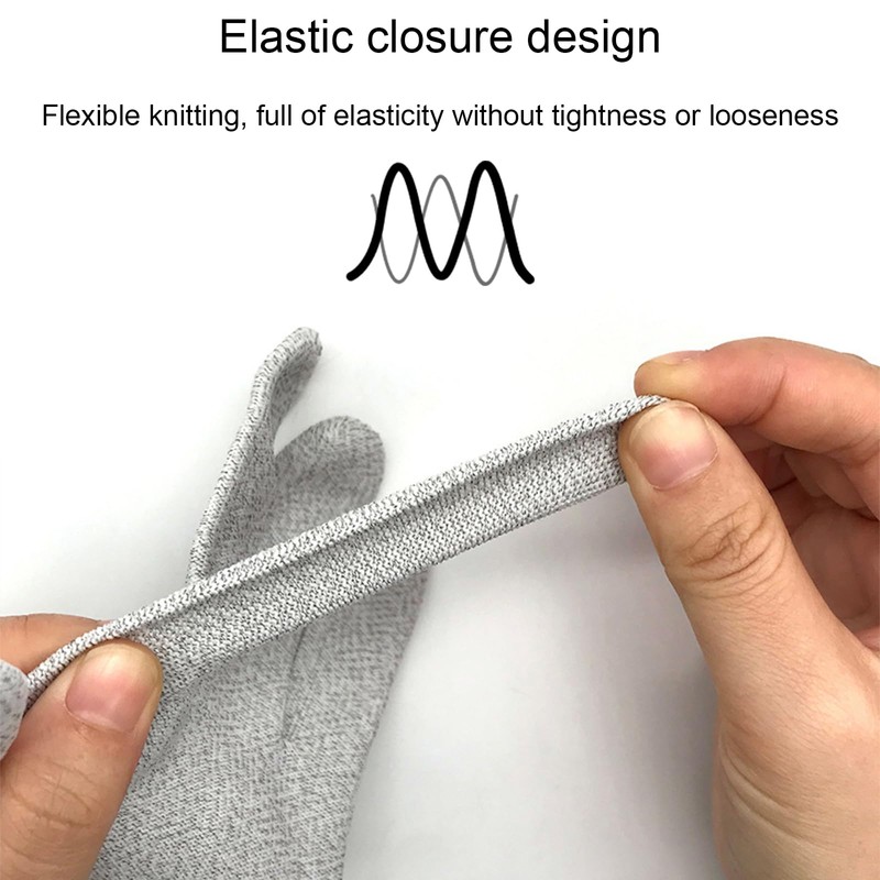 KYJiuLiu Conductive Silver Fiber Gloves,Grounding Gloves,Release Static Electricity,Massage Glove,Touch Screen,1