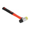 40mm Dual-Sided Rubber Mallet with Fiberglass Handle for Floor Installation