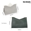 Leather Tissue Box Rectangular Cosmetic Tissues Box V-Port Shaped Napkin