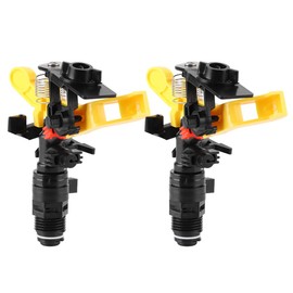 2PCS Garden Impulse Sprinkler Impact Sprinkler Head for Agriculture Watering Irrigation, G1/2 DN15 Male Thread