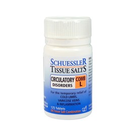 Schuessler Tissue Salts Comb L Circulatory Disorders 125 Tablets