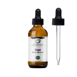 Pure Certified Organic Sage Essential Oil || USDA Certified Organic Sage Dalmatian Oil || Spain - 1 oz w/Pipette