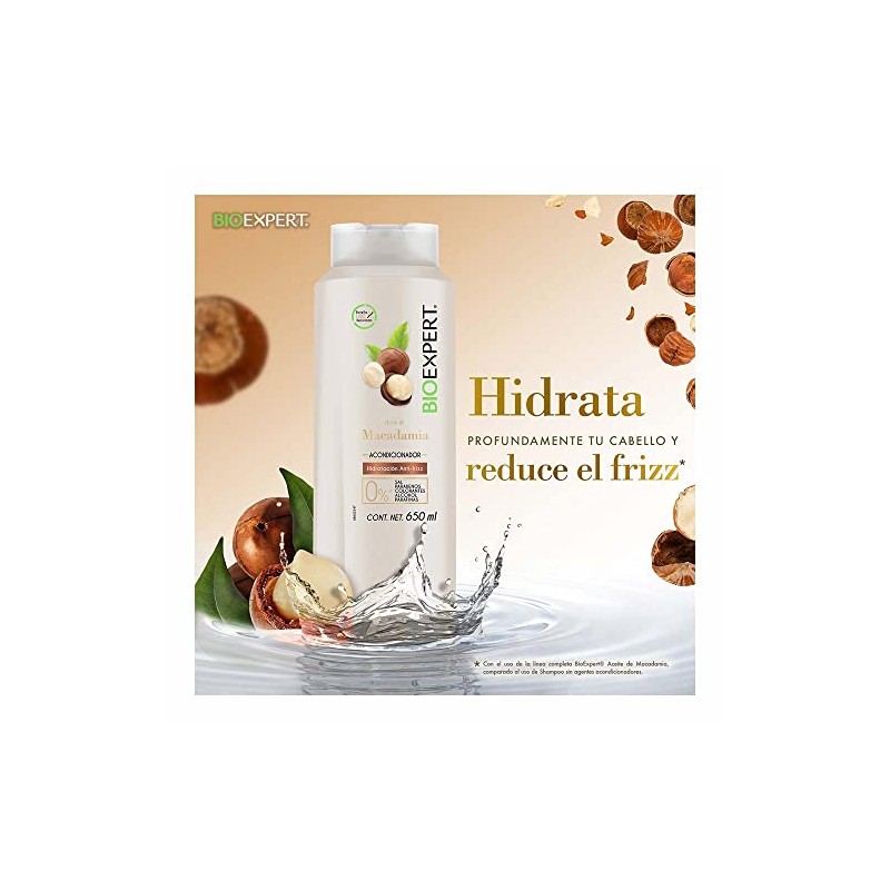 Bioexpert Acondicionador Macadamia Anti Frizz 650 ml