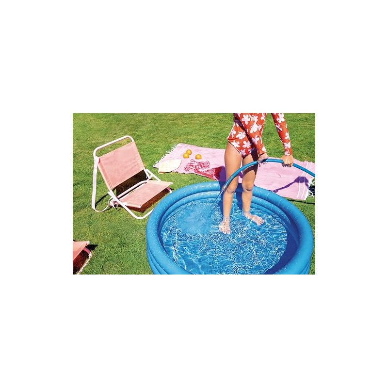 INTEX 59416EP Crystal Blue Inflatable Kiddie Swimming Pool, 45in x