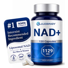 Suplemento NAD+ 120 cápsulas – NAD+ liposomal con resveratrol para energía celular, envejecimiento saludable y apoyo diario de vitalidad – vegano, sin