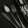 Portable Utensils Set with Case, 4pcs Stainless Steel Reusable Silverware