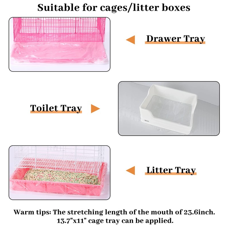 BNOSDM 100 PCS Rabbit Cage Liners Disposable Guinea Pig Cage