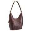 S-ZONE Leather Shoulder Bag for Women Hobo Bag Top Handle