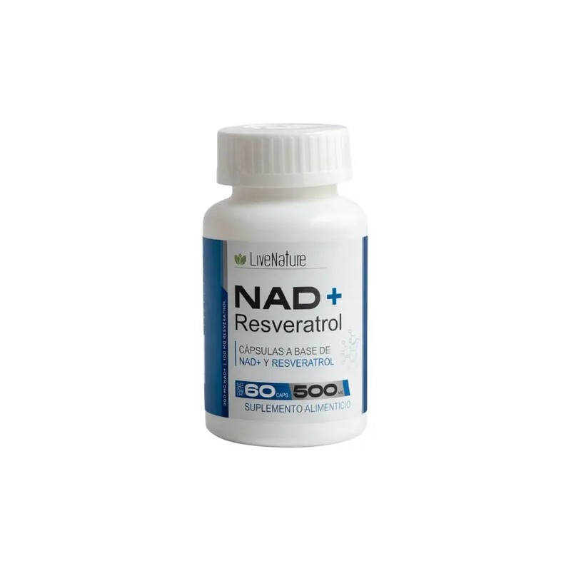Nad + Resveratrol 2 Piezas 120 Caps Live Nature Antioxidante