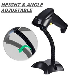 Scanner Holder Hands-Free Barcode Scanner Stand Compatible with Zebra DS2208 DS2278 LI4278 and1202g 1300g Scanners, Fits for Retail Logistic Warehouse