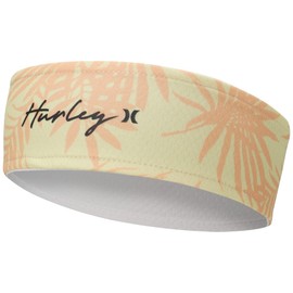 Hurley Women's Headband - Holly Sweat Resistant Quick Drying Performance Sweatband, Size One Size, Pale Ivory