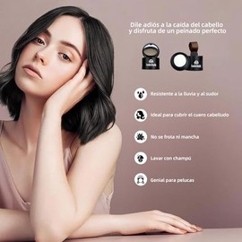 2 Piezas Hairline Powder,Root Touch Up Powder,Resistente al Agua y al Sudor,Cubre Rápidamente el Contorno del Cabello Sombra,Retocador De Raices para Mujer y Hombres,Polvo para Retocar Cuero Cabelludo