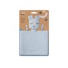 Cuddle Blanket Muslin with Bear Head - Doudou Blue