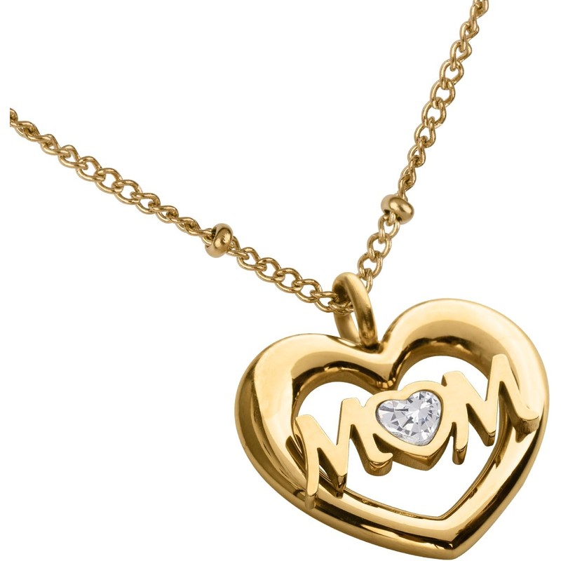 LuckyLy Collares para Mujer Mom Oro 18K Zirconia Cúbica, Regalos