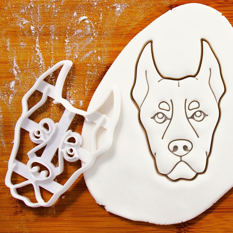 Set of 2 Doberman Pinscher Cookie Cutters, 2 Pieces -
