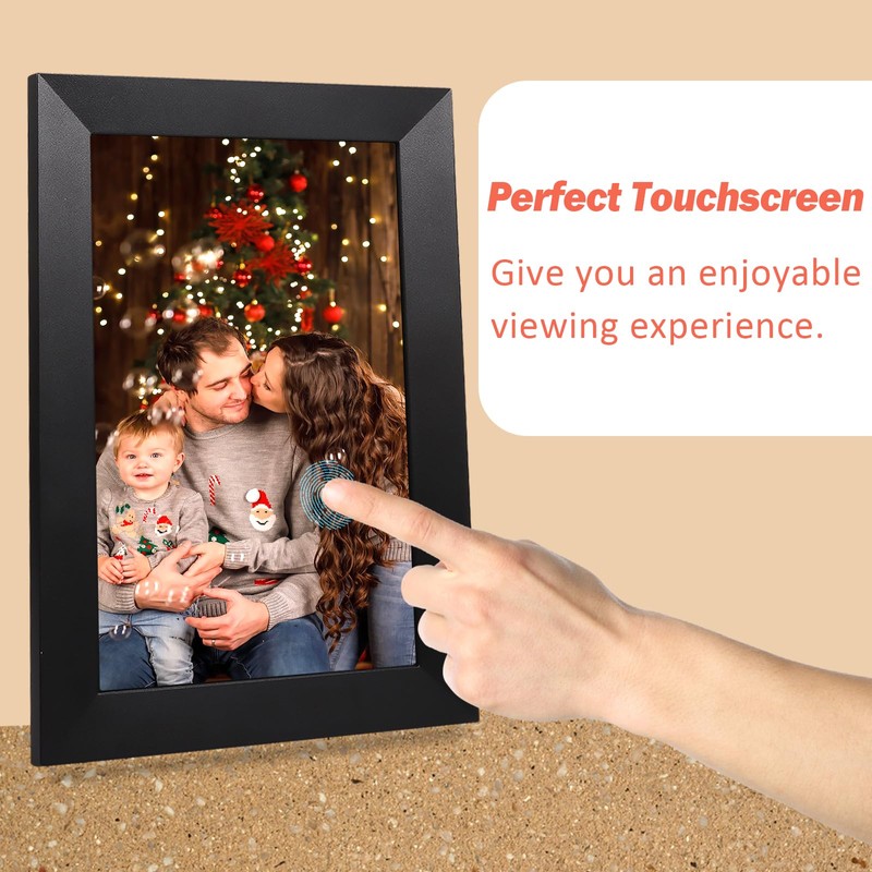 Frameo WiFi Digital Picture Photo Live Video Frame, 32GB Memory,