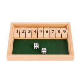 Flero Shut The Box - 2 Players - Dice Game - Tactics and Calculation Game (1-9)