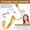 40 Pack Clip Earring Converters, Post to Clip On Earring