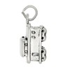 LGU Sterling Silver Oxidized 3D Train Caboose Charm