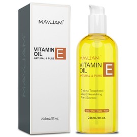 Mayjam Vitamin E Oil 236 ml - for Dry Skin & Hair, Anti-Wrinkle