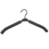 FlyNautics 10pack Clothes Hangers Non-Slip Black Steel Coated Sponge Hangers