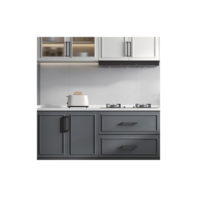 goldenwarm 10 Pack 5 Inch Black Cabinet Handles Kitchen -