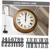 COHEALI 6pcs Clock Making Parts DIY Arabic Roman Numerals for