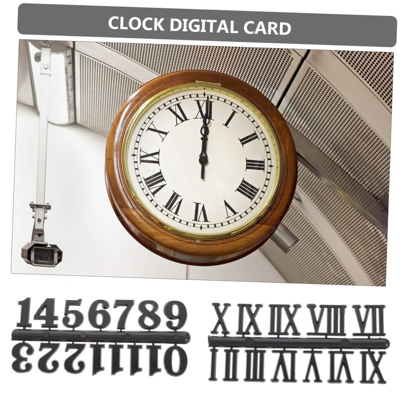 COHEALI 6pcs Clock Making Parts DIY Arabic Roman Numerals for