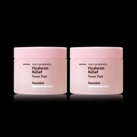 Hanskin Hyaluronic Relief Toner Pads 60 sheets, 2 pieces / 한스킨 히알루론 릴리프 토너패드 60매, 2개
