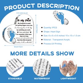 Maitys Teacher Appreciation Gifts Heart Acrylic Keepsake and Paperweight Teacher Gifts from Student Appreciation Sign(Warm Style)