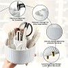 360 Rotating Makeup Organizer-1pc Plastic Cosmetic Storage 5 Compartments Eco-Friendly