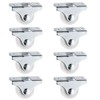 8 Pieces Fixed Castor Wheels Small Wheel Castors Trolleys Castor
