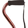 DMI Adjustable Designer Cane with Offset Handle, Comfort Grip and