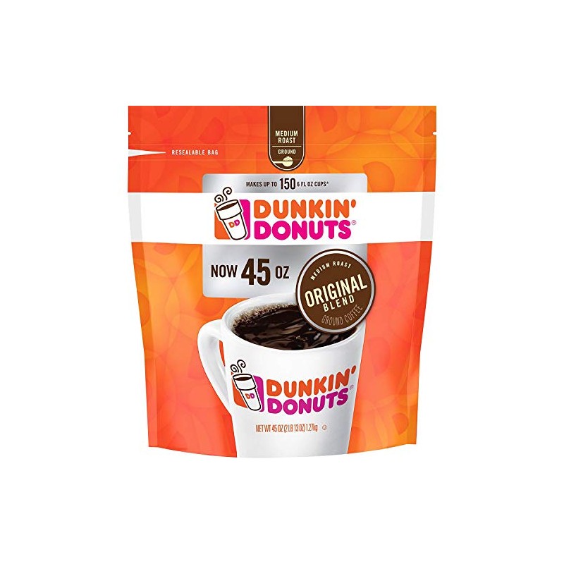 Dunkin' Donuts Ground Coffee, Original Blend Medium Roast, 90 Ounce