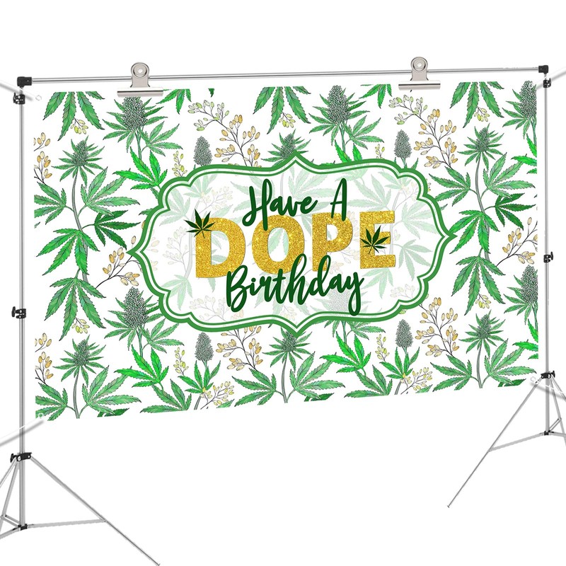 Have a Dope Birthday Backdrop, Weed Theme Birthday Party Decoration