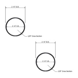 Hot Tub Compatible with Sundance Spas Pump Union O Ring 2" 2 Pk DIY6000-645-2