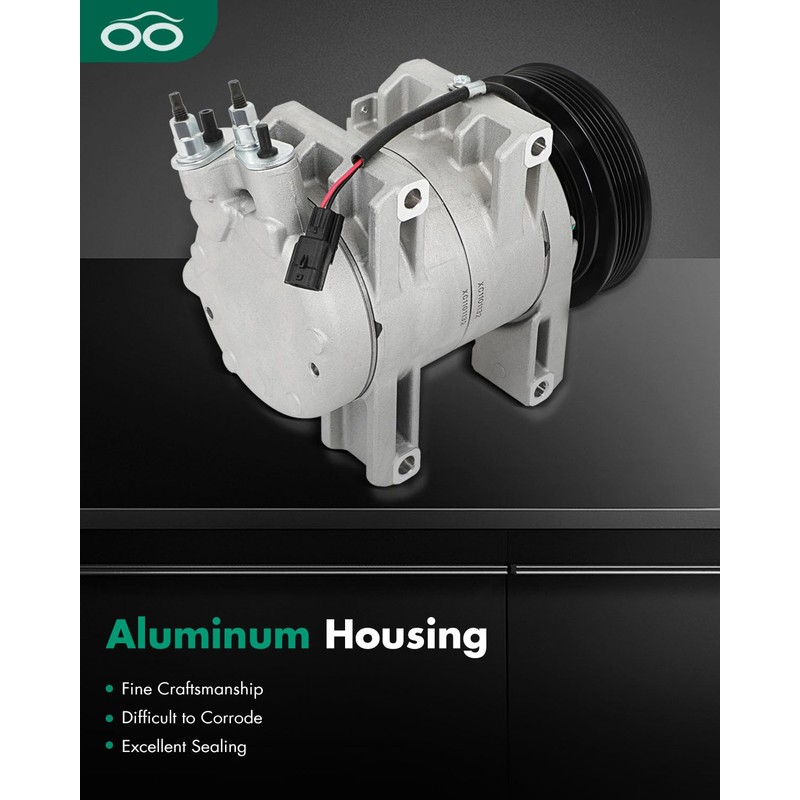 SCITOO AC Compressor with Clutch for 2008-2013 for Compatible for