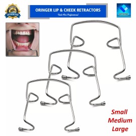 INSTUMAX® Surgical Orringer Lip Cheek Retractors Self Dental Retaining Metal Wire 3 Sizes