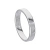 Sterling Silver 4mm Flat Wedding Band Ring Size V