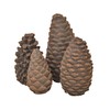 Stanbroil Set of 4 Gas Logs Decorative Ceramic Pine Cones