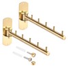 Sumnacon Clothes Rack, 2 Pcs Stainless Steel Clothes Hanger, Wall