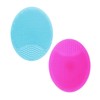 2 Stück Gesichtsreinigungsbürste Silikon-Gesichtsmassagegerät-Bürste Gesichtspeeling-Pads für Peeling, Anti-Aging-Hautreiniger und Tiefenpeeling-Make-up-Tool