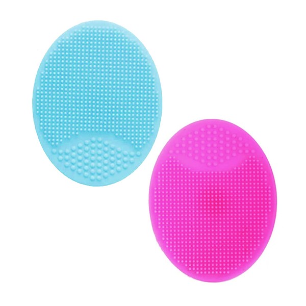 2 Stück Gesichtsreinigungsbürste Silikon-Gesichtsmassagegerät-Bürste Gesichtspeeling-Pads für Peeling, Anti-Aging-Hautreiniger und Tiefenpeeling-Make-up-Tool