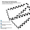 Black White Checkered Flag Racing Flag Aluminum Car License Plate