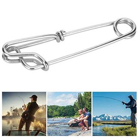 Bnineteenteam Pack of 6 Stainless Steel Long Line Snap Clips Easy On/Off Float Line Tuna Clips