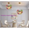 Surpars House Colorful Bubble Balls Chandelier, Modern Glass Ceiling Light,