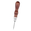 4-in-1 Diamond Awl with Wooden Handle, Leather Sewing Awl Tool